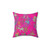 Fuchsia Print Decorative Throw Pillow