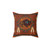 Buffalo Leather Pillow for Southwestern Decor