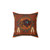 Buffalo Leather Pillow for Southwestern Decor
