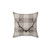 Rustic Plaid Antlers Pillow in Taupe