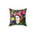 Frida Kahlo Inspired Floral Pillow