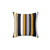 Modern striped color block throw pillow