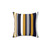 Modern striped color block throw pillow