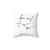 Gemini Zodiac Wildflower Constellation Decorative Pillow