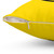 Happy face pillow with a bright yellow smiling design