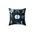 Fringe pillow with symbolic glyphs