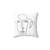 One Face - One Line Art Pillow