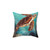 Metallic Sea Turtle Decorative Pillow