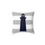 Navy Blue Nautical Lighthouse Striped Pillow