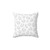 Leopard Print Gray and White Decorative Throw Pillow