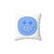 Preppy Blue Lightning Bolt Smiley Pillow
