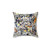Pollock-Inspired Decorative Throw Pillow