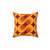 Seventies Burnt Orange Pattern Pillow