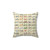 Retro Bicycle Throw Pillow