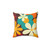 Retro 70s Flower Power Seamless Pattern Pillow