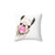 Cute Llama Pillow with Bubble Gum Design