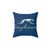 Greyhound Blue Bus Logo Decorative Throw Pillow