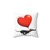 Greyhound Pillow with Stolen Heart Design