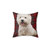 West Highland White Terrier on a Scotch Plaid Pillow