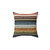 Serape Stripe Rust and Blue Decorative Pillow
