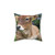 Cow Laying Down Pillow featuring a scenic Swiss alpine landscape
