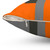 Divine Color Block Grey and Orange Pillow