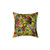 Tropical Jungle Botanical Garden Pattern Yellow Pillow