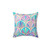 Art Deco Pastel Pattern Throw Pillow