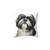 Shih Tzu Watercolor Portrait Pillow