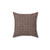 Brown Tweed Fabric Texture Decorative Pillow