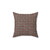 Brown Tweed Fabric Texture Decorative Pillow