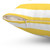 Yellow and White Horizontal Striped Decorative Pillow