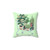 Decorative throw pillow featuring a plant friends design