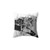Abstract Black and White Throw Pillow
