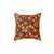 Vintage Retro 70s Floral Pattern Throw Pillow