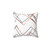 Rose Gold Abstract Triangle Pattern Pillow