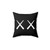 White Logo Pillow with KAWS Design
