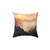 Romantic misty autumn wilderness forest pillow