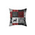 Woodland Patchwork Pillow - Red and Black Adventure Awaits
