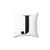 Monogram Letter J Decorative Accent Pillow