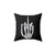 Skeletal Middle Finger Decorative Accent Pillow