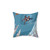 Retro Ski Jumper & Heli Ski Art Pillow