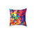 Watercolor Triangles Pattern Pillow