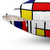 Mondrian Pattern Decorative Pillow