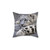 Snow leopard print decorative pillow
