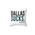 Dallas Sucks Football Pillow
