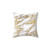 Elegant white and gold marble pattern pillow