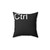 Ctrl Keyboard Inspired Black Pillow