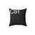 Ctrl Keyboard Inspired Black Pillow