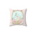 Romantic Floral Swan Decorative Pillow